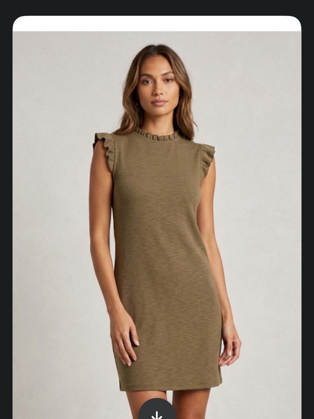 Lilla P Green Sleeveless flutter  Sheath Mini Dress – Size Small